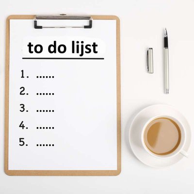 Blog: To-dolijst!